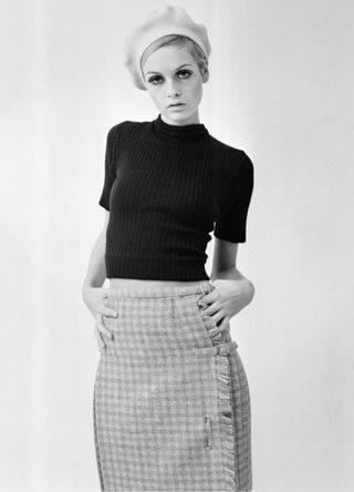 Twiggy - (born Leslie Hornby, and married name Leslie Lawson). Pictured in this October 1966 shoot for The Mirror and Herald, by Ron Burton. 28th October 1966.