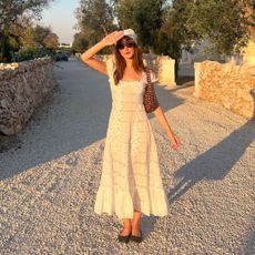 Daisy Edgar Jones wearing Doen dress