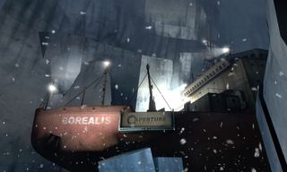 The Aperture ship Borealis was introduced in Half-Life 2: Ep 2 creating a direct link to the Portal game universe.