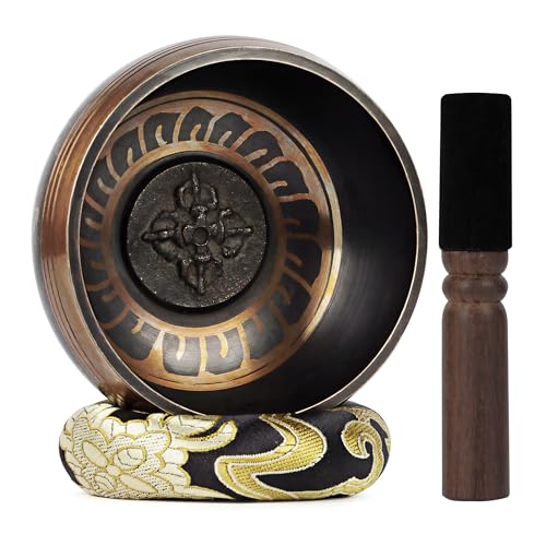 Didibirdi 3.54in Tibetan Singing Bowl Set Handmade in Nepal Sound Bowl for Yoga,meditation,mindfulness and Relaxations
