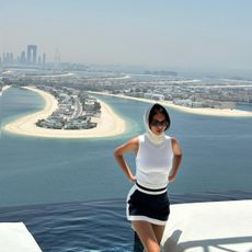 Woman traveling in Dubai