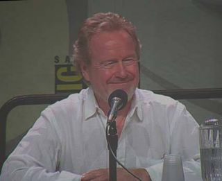 Director Ridley Scott at Comic-Con 2007 discussing the new