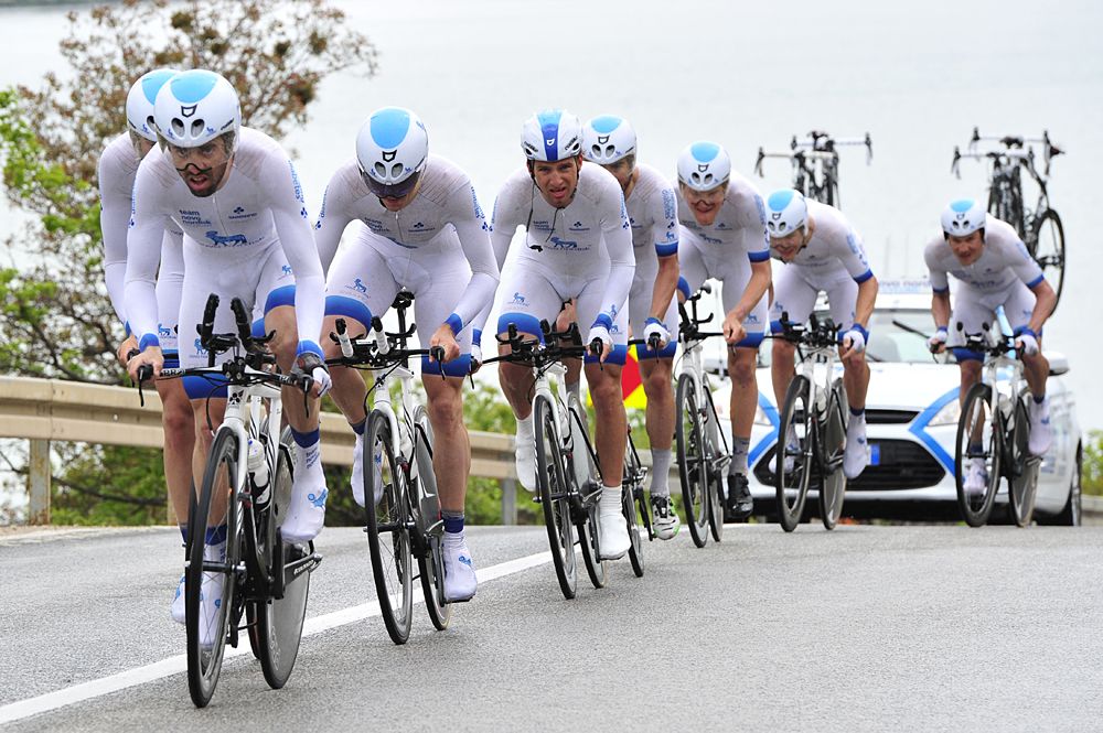 Novo Nordisk in the team time trial at Tour of Croatia
