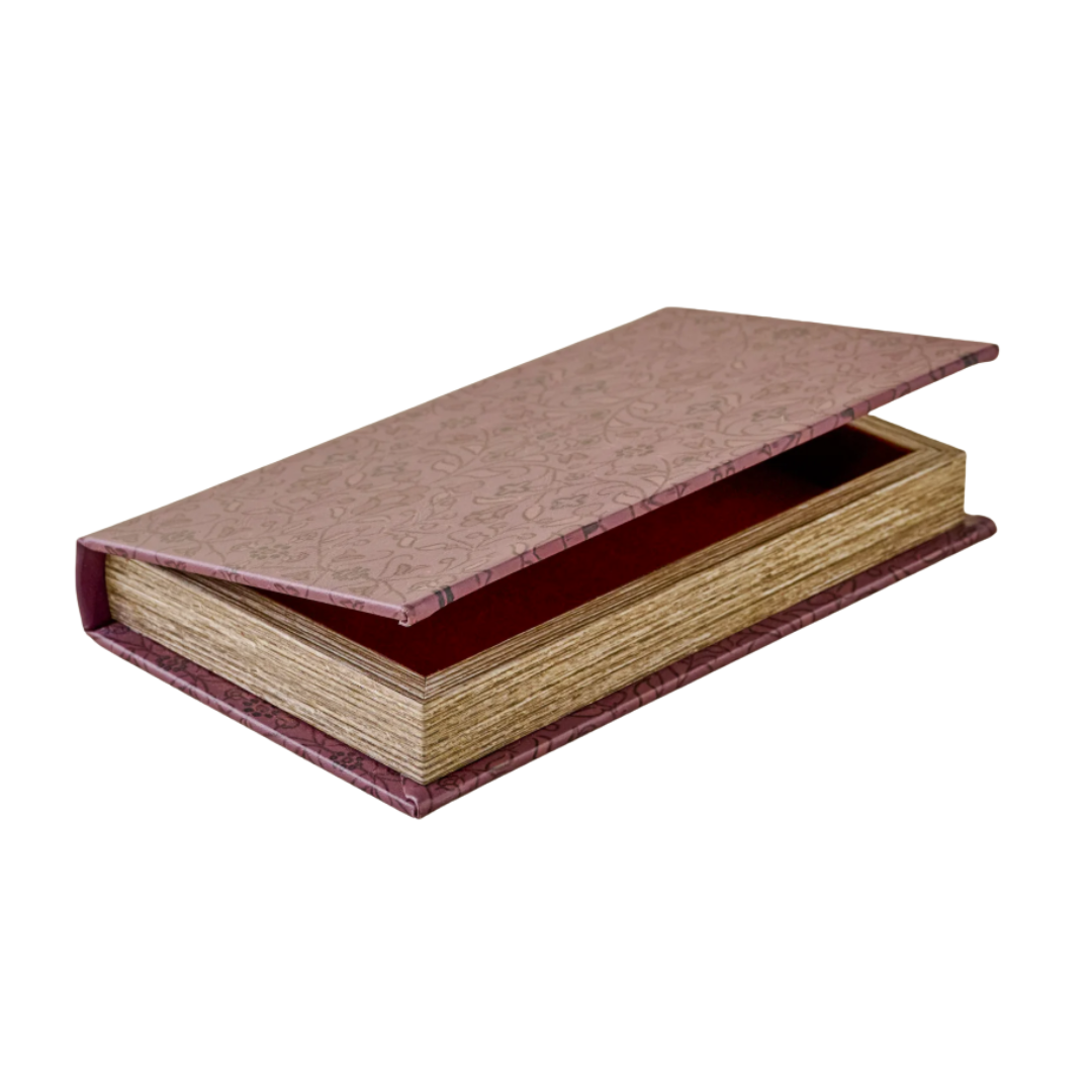 Vintage-Inspired Handcrafted Book Box - Small