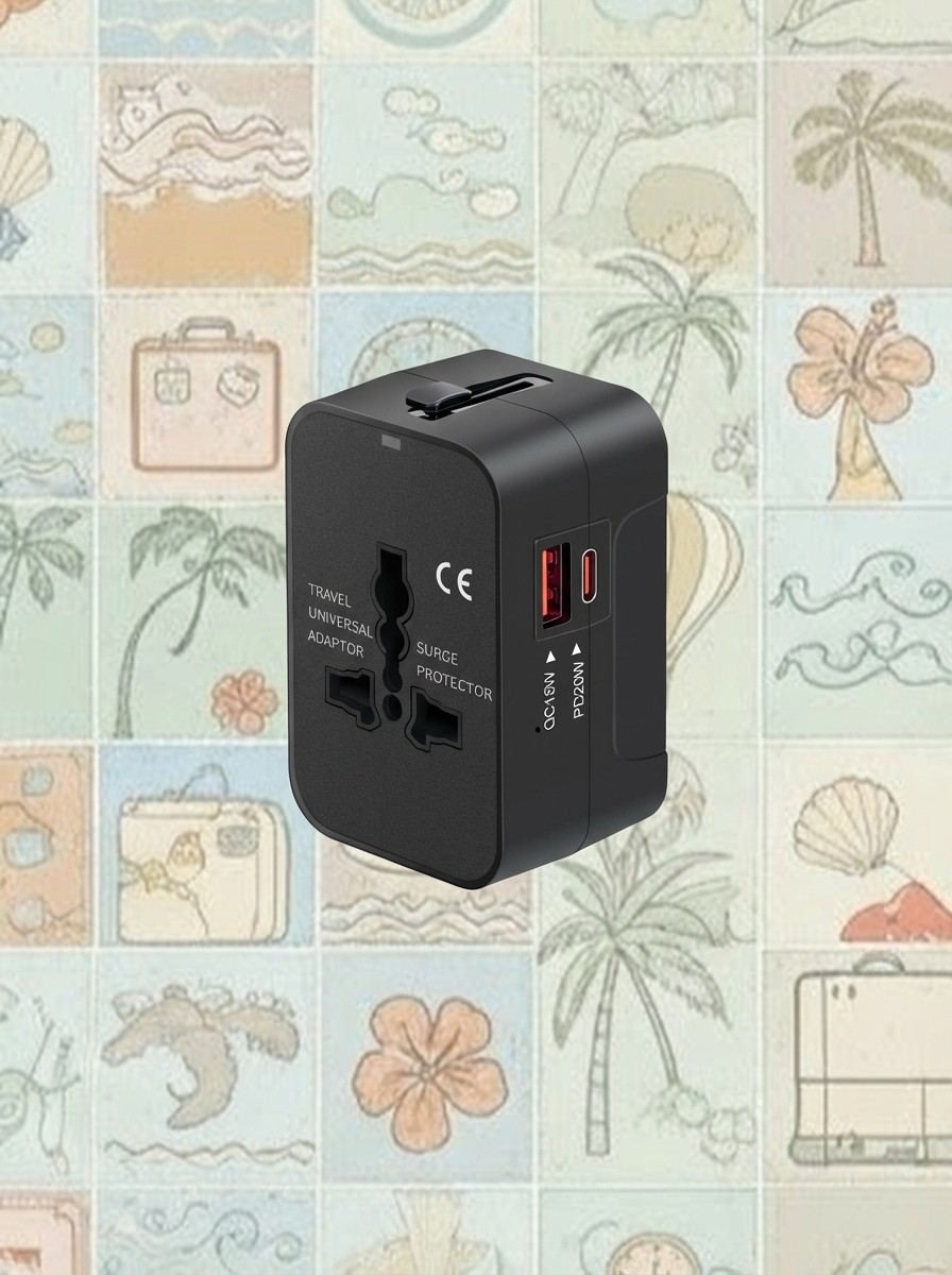 Travel Adapter USB C, Universal All in One Travel Adapter