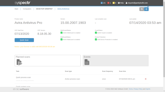 Avira Antivirus for Endpoint 5