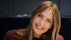 maria sharapova on a navy background for hastens