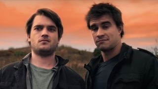 Chase Williamson and Rob Mayes in John Dies at the End