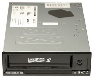 The Tandberg 420LTO internal tape drive.
