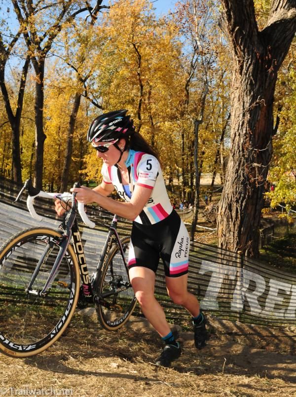 Gabby Day (Rapha Focus) on one of the run-ups