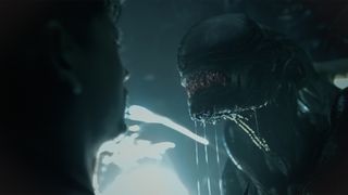 Xenomorph in 20th Century Studios' ALIEN: ROMULUS. Photo courtesy of 20th Century Studios. © 2024 20th Century Studios. All Rights Reserved.