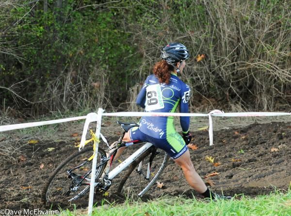 The mud left over from Saturday still presented some challenges