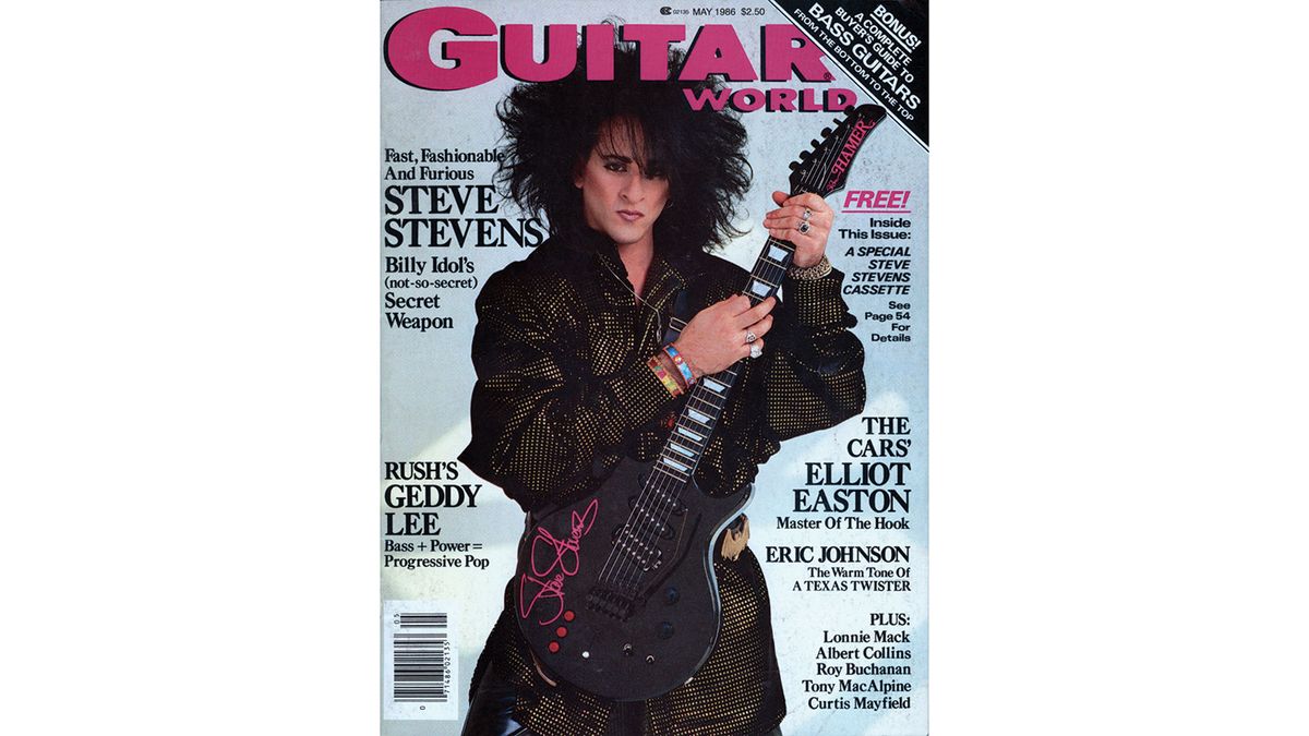 Steve Stevens Guitar World cover