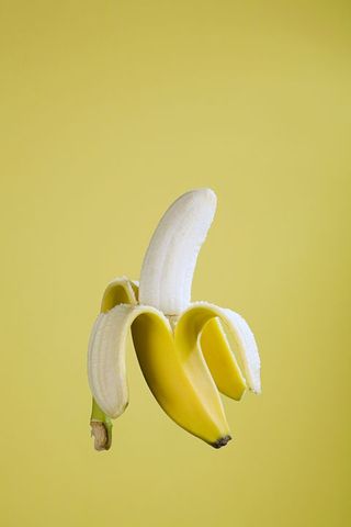 Yellow themed scene with a banana