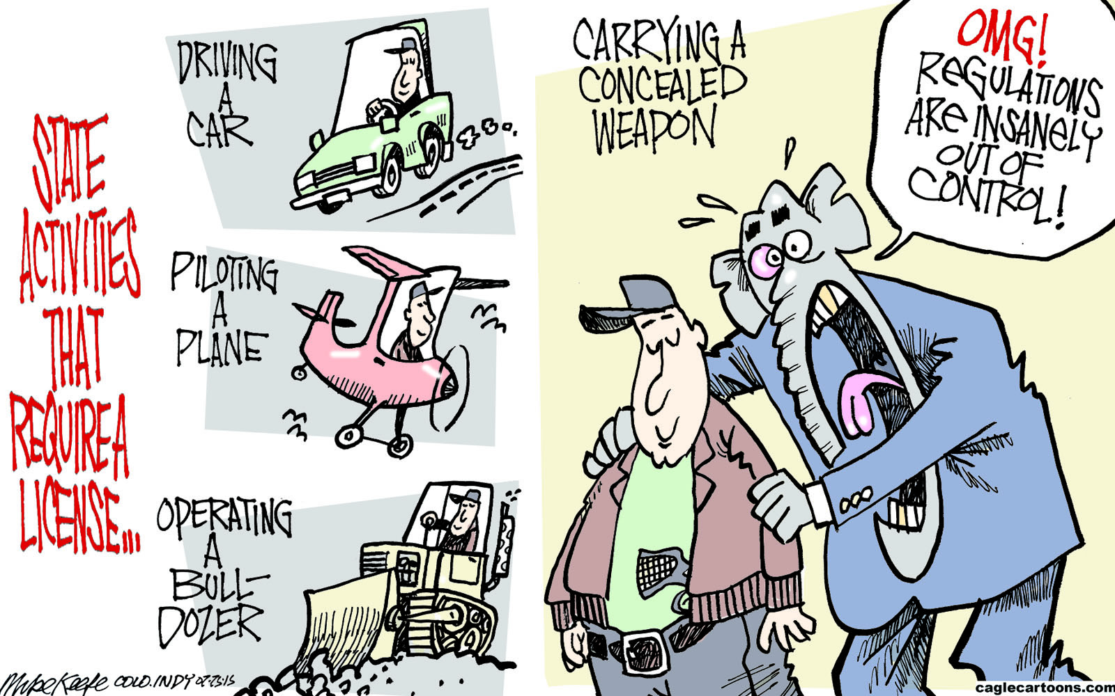 Political cartoon GOP gun regulations | The Week