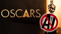 Oscars logo and no AI logo