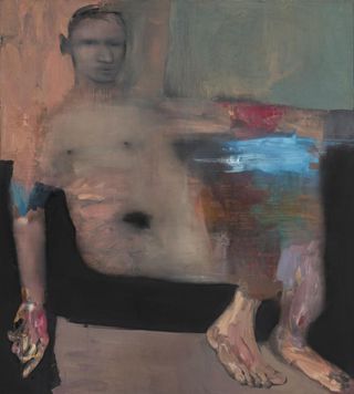 George Rouy, False Window, 2021. Acrylic on canvas.
