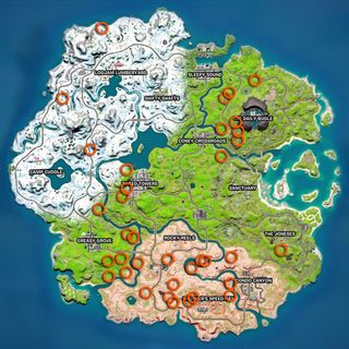 Fortnite chickens locations map