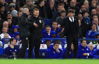 Jose Mourinho and Antonio Conte had many run-ins during the Italian's two-year spell in England