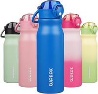 BJPKPK 25oz Insulated Water Bottle With Straw