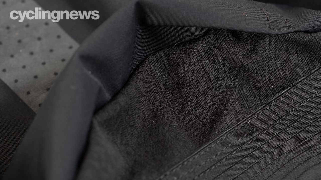 Assos Equipe RS Spring Fall Jacket Targa detail of the bottom of each pocket