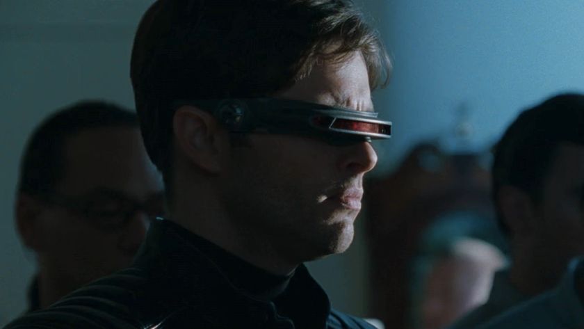 Cyclops holding back tears in the President's Office in X-2.