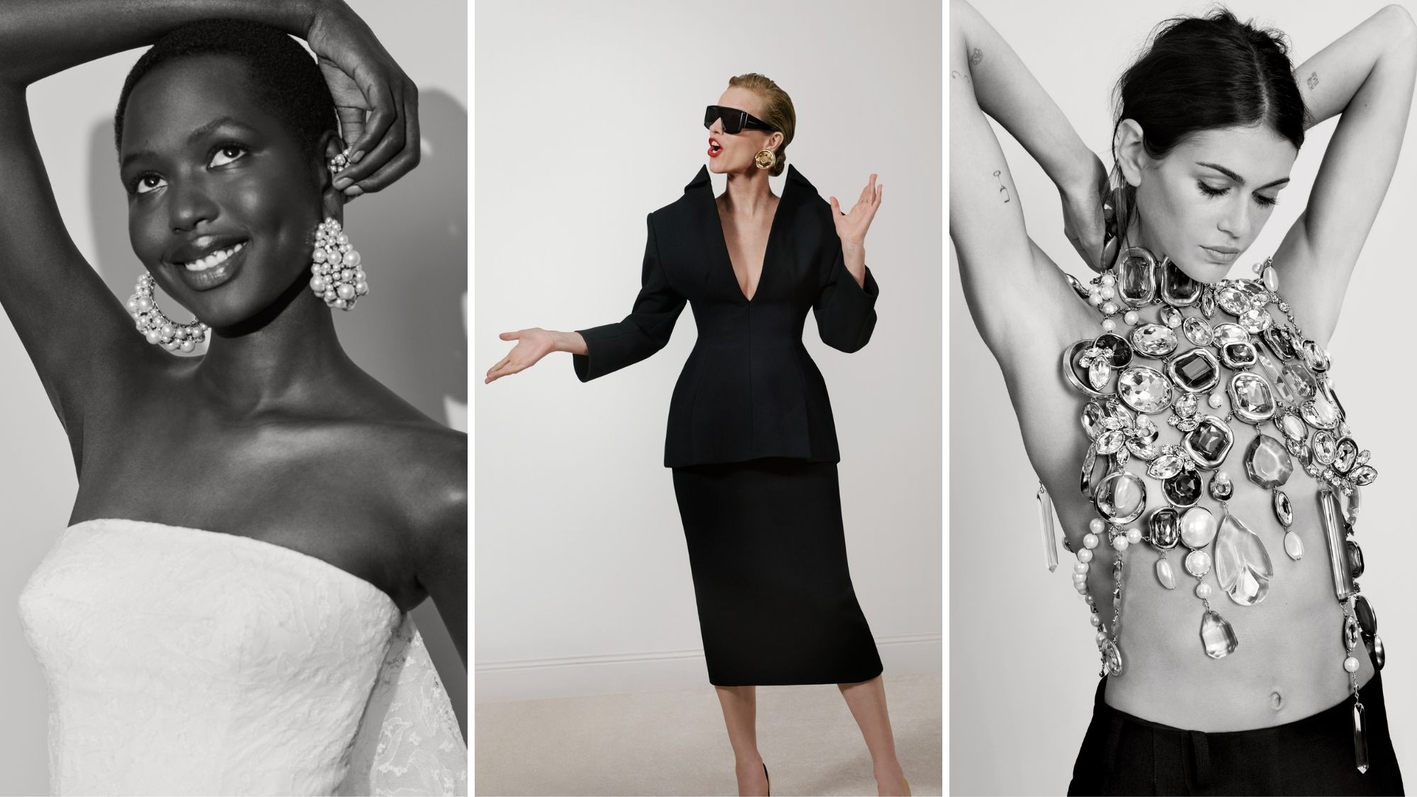 models pose in givenchy's autumn/winter 2025 campaign