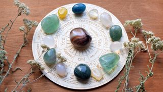 Astrology 2023: Gemstones for zodiac signs, minerals on the zodiac chart. Predictions, witchcraft, spiritual esoteric practice.