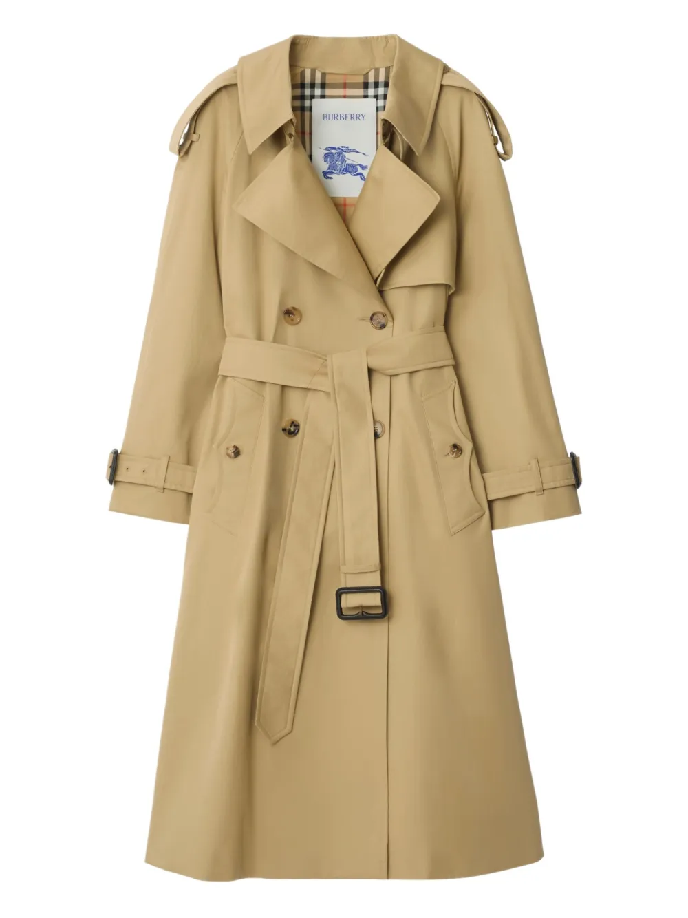 Burberry Fitzrovia Double-Breasted Belted Trench Coat | 4
