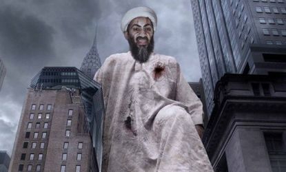 The Onion editors who approved this classic, satirical piece of a giant bin Laden destroying New York are pushing for newspaper to win a Pulitzer Prize.