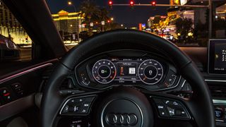Audi's TIL system shown while waiting at a light
