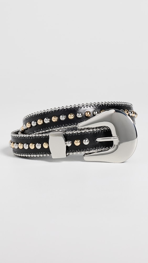 Barcelona Belt - Black Silver