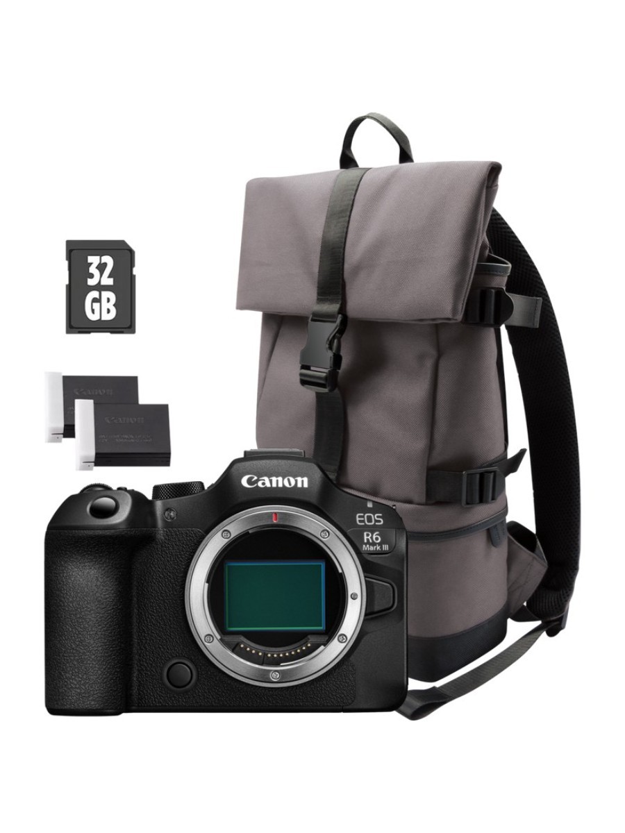 Canon Eos R6 Mark Iii Mirrorless Camera + Backpack + sd Card + spare Battery