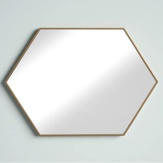 Mercury Row® Baretta Hexagon Metal Wall Mirror