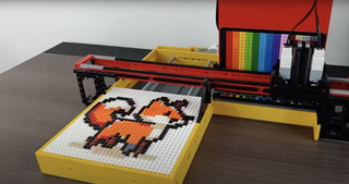 AI LEGO® PixelArt Robot made by Creative Mindstorms on YouTube