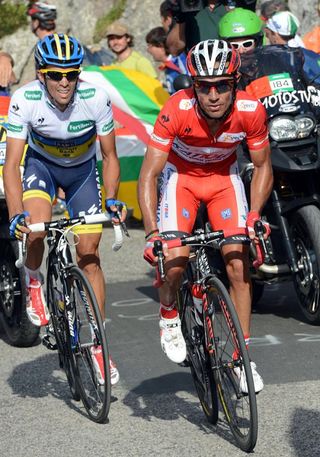 Rodriguez was able to match Contador for the second mountain top finish in a row.