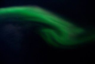 Aurora over Norway, visual of space weather.