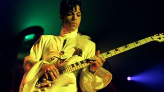 Prince performs live on stage at the Brabathallen in Breda, Holland on March 24 1995. The Ultimate Live Experience Tour.