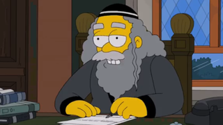 Rabbi Hyman Krustofsky in The Simpsons.