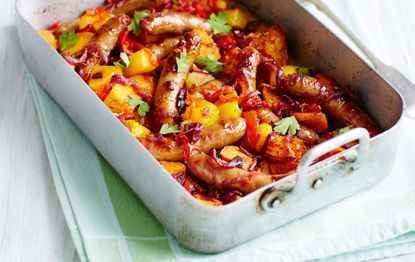 Spicy Caribbean sausages