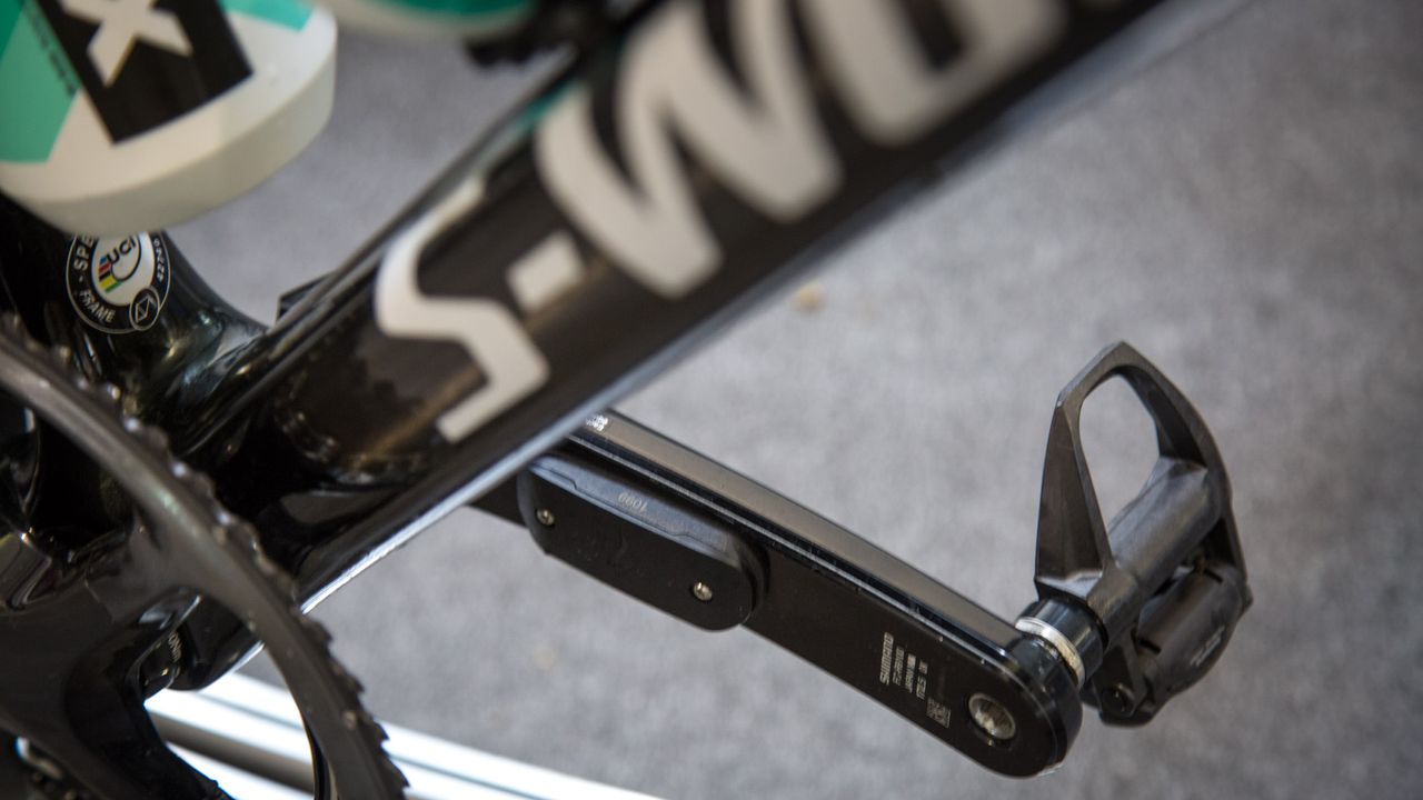 The meters are dual-sided with a sensor mounted on the spider and one on the left crank arm