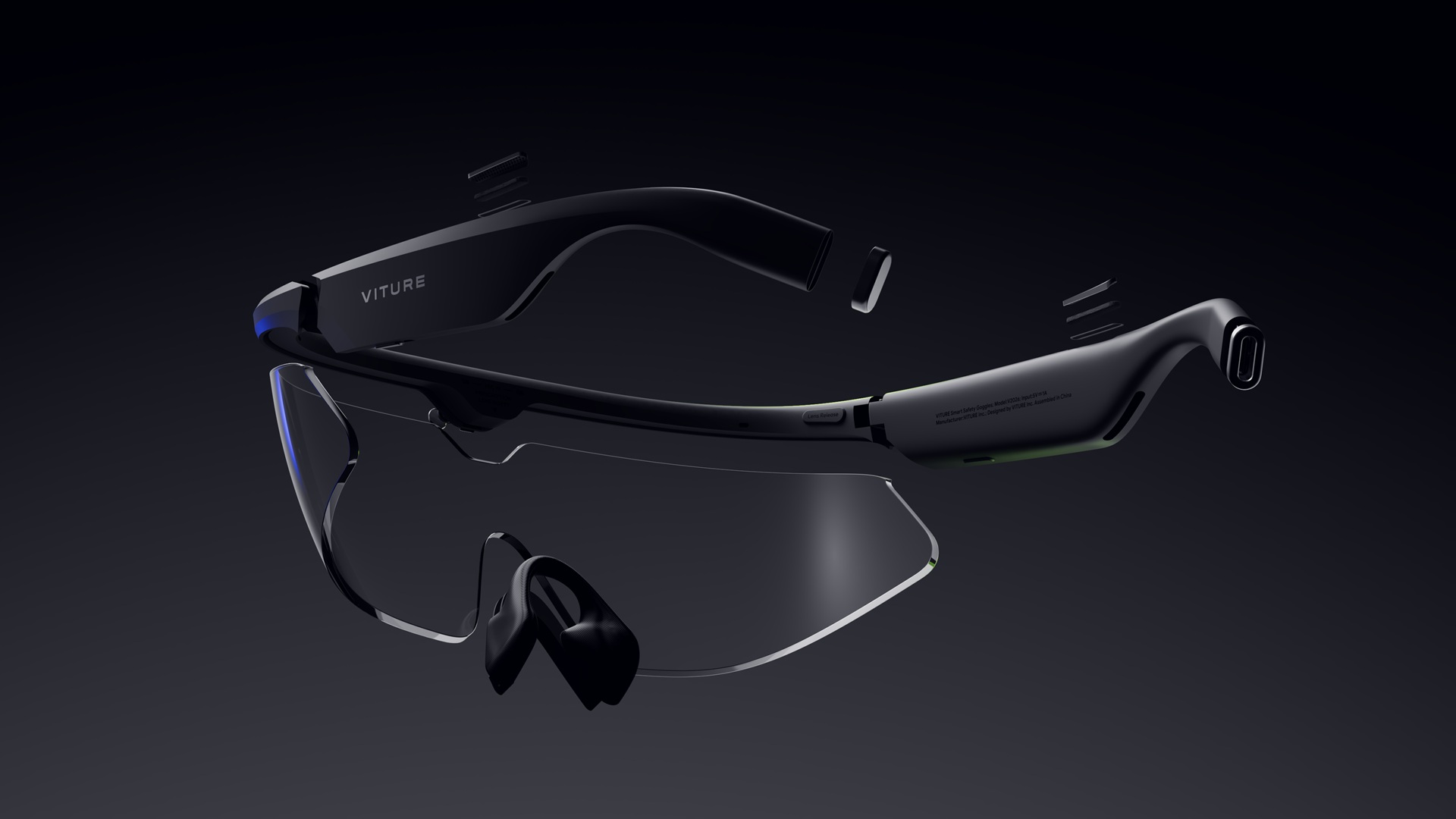 The Viture Helix safety smart glasses powered by Nvidia XR AI.