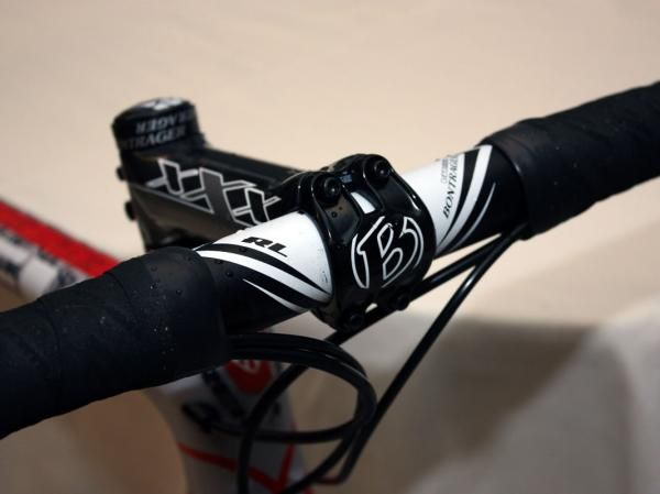 Bars are first cushioned with Bontrager Isogel padding then double wrapped with Bontrager cork tape.