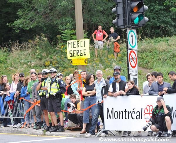 Fans express appreciation to organiser Serge Arsenault.