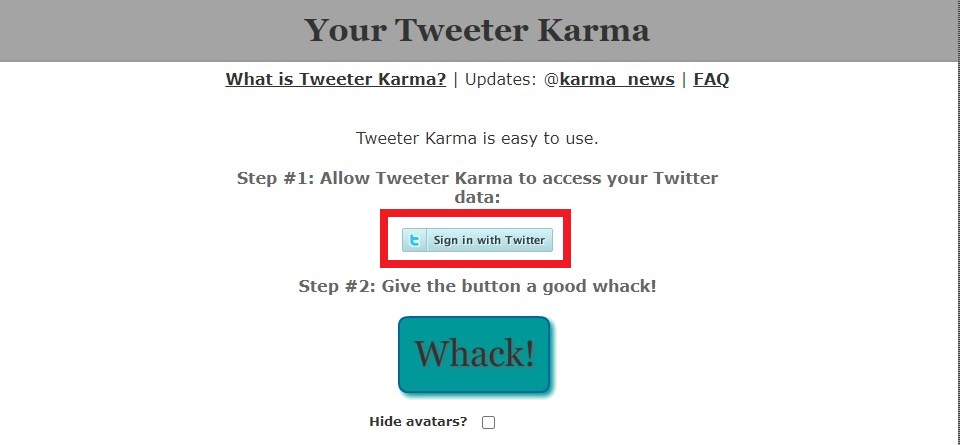 скриншот Tweeter Karma