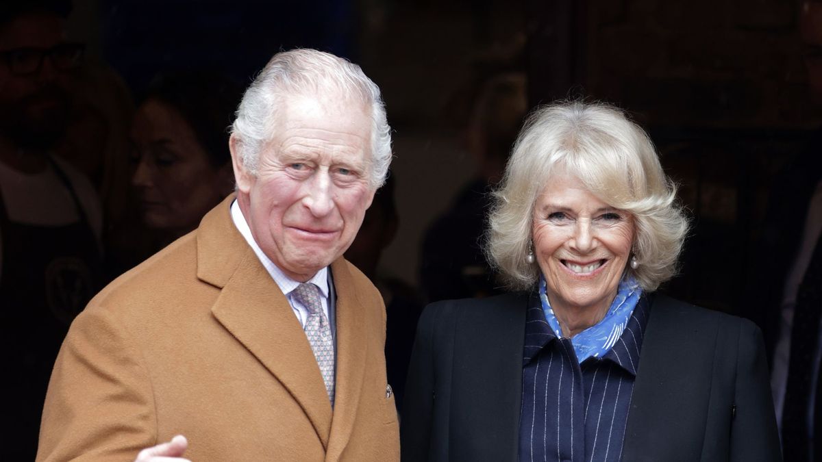 Queen Camilla's cropped black cape jacket adds a chic | Woman & Home