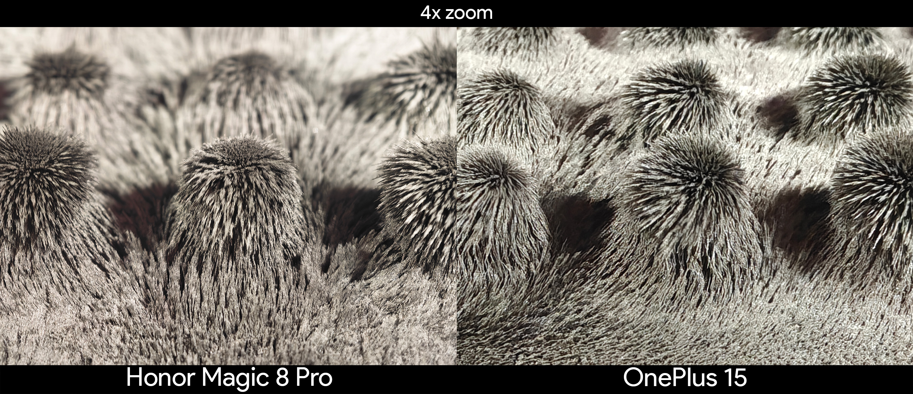 Σύγκριση ζουμ 4x μεταξύ του Honor Magic 8 Pro και του OnePlus 15 σε ένα μουσείο επιστήμης
