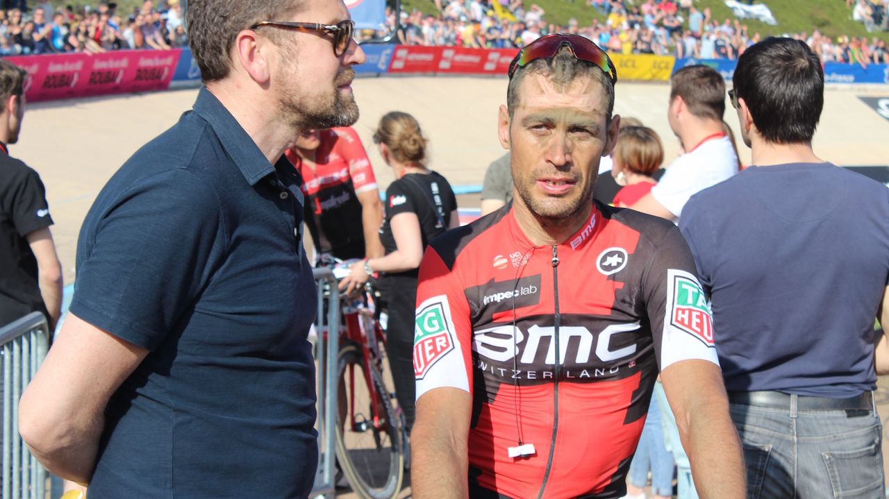 Manuel Quinziato was part of Greg Van Avermaet's winning team in 2017