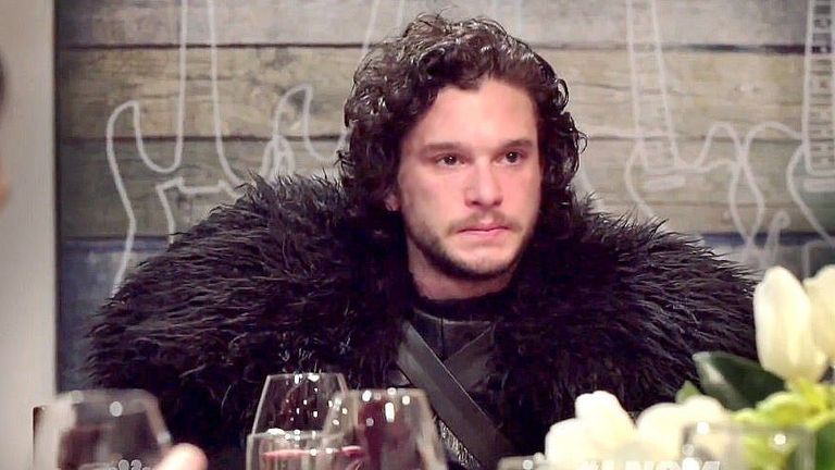 Jon snow in fur