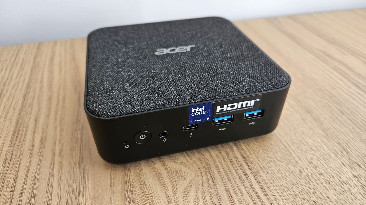 The Acer Revo RB-102 on a desk
